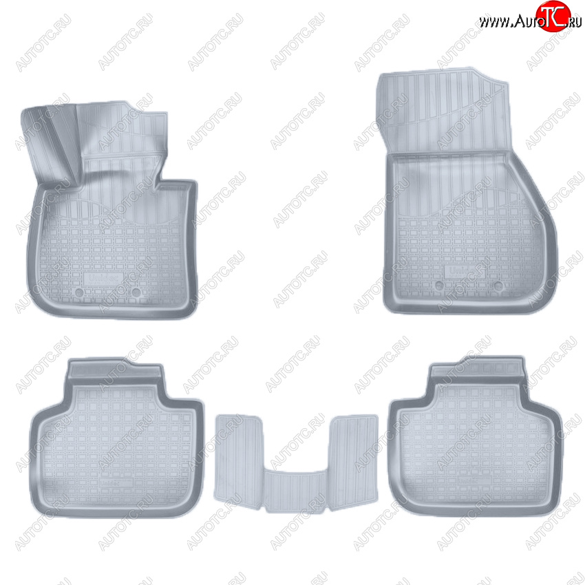 3 799 р. Коврики салона Norplast Unidec  BMW X1  F48 (2015-2022) дорестайлинг, рестайлинг (Цвет: серый)  с доставкой в г. Керчь
