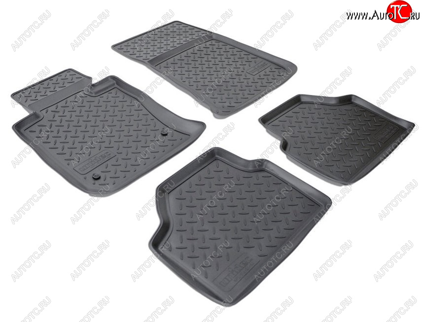 2 999 р. Комплект ковриков в салон Norplast Unidec BMW X1 E84 (2009-2015) (Цвет: черный)  с доставкой в г. Керчь