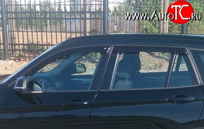 999 р. Комплект дефлекторов окон (ветровиков) 4 шт. Russtal BMW X1 E84 (2009-2015)  с доставкой в г. Керчь