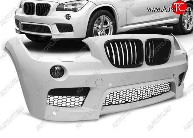 41 399 р. Передний бампер M-pakiet BMW X1 E84 (2009-2015) (Неокрашенный)  с доставкой в г. Керчь