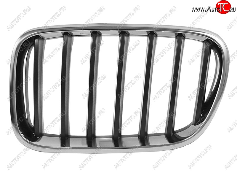 1 599 р. Левая решетка радиатора SAT (черная с хромом)  BMW X3  F25 (2010-2014) дорестайлинг  с доставкой в г. Керчь