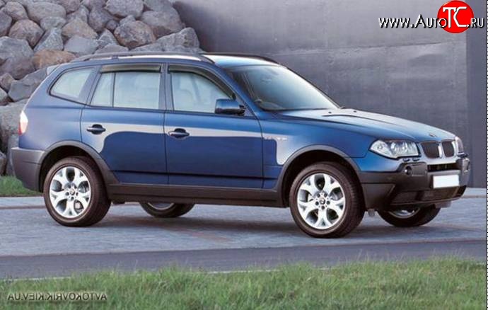 2 449 р. Дефлекторы окон (ветровики) Novline 4 шт. BMW X3 E83 (2003-2009)  с доставкой в г. Керчь