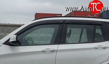 999 р. Комплект дефлекторов окон (ветровиков) 4 шт. Russtal BMW X3 F25 рестайлинг (2014-2017)  с доставкой в г. Керчь