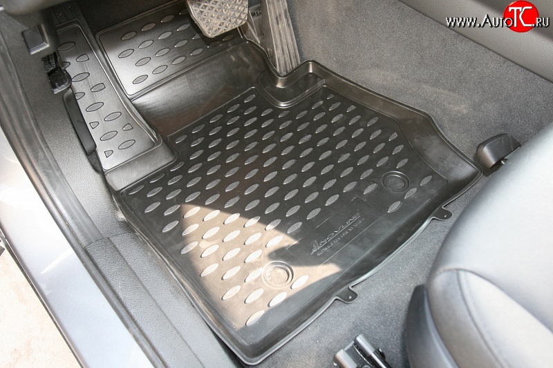 3 199 р. Коврики в салон Element 4 шт. (полиуретан) BMW X3 F25 дорестайлинг (2010-2014) (Черные)  с доставкой в г. Керчь