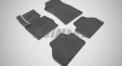 Износостойкие коврики в салон с рисунком Сетка SeiNtex Premium 4 шт. (резина) BMW X3  F25 (2010-2014) дорестайлинг