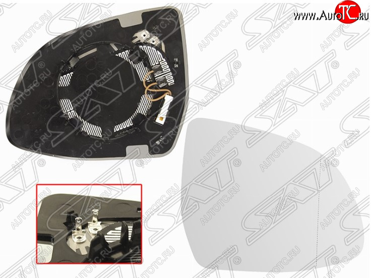 1 299 р. Правое полотно зеркала SAT (асферическое, с обогревом) BMW X3 F25 дорестайлинг (2010-2014)  с доставкой в г. Керчь