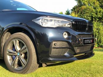 17 999 р. Сплиттер переднего бампера M-Performance BMW X5 F15 (2013-2018) (цвет: черный глянец)  с доставкой в г. Керчь. Увеличить фотографию 4