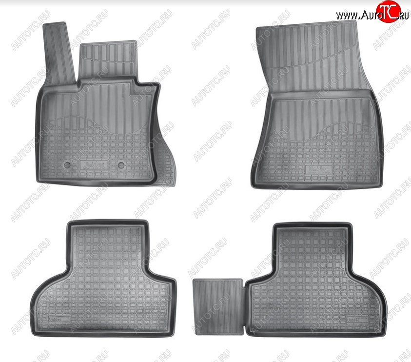 3 099 р. Комплект ковриков в салон Norplast Unidec BMW X5 F15 (2013-2018) (Цвет: черный)  с доставкой в г. Керчь
