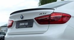 11 199 р. Лип спойлер BS  BMW X6  F16 (2014-2020) (Неокрашенный)  с доставкой в г. Керчь. Увеличить фотографию 2
