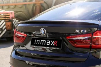 8 599 р. Лип спойлер INMAX (аналог Х6M)  BMW X6  F16 (2014-2020) (цвет: черный глянец)  с доставкой в г. Керчь. Увеличить фотографию 4