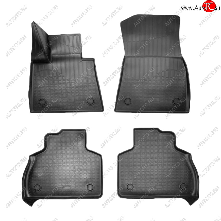 3 199 р. Коврики салона Norplast Unidec (1 и 2 ряд 6-ти местной версии) BMW X7 G07 (2018-2022) (Цвет: черный)  с доставкой в г. Керчь