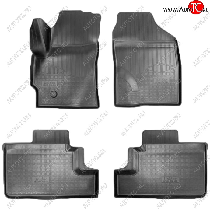 2 599 р. Коврики салонные Noplast (3D)  Brilliance V3 (2015-2020) дорестайлинг (Черные)  с доставкой в г. Керчь