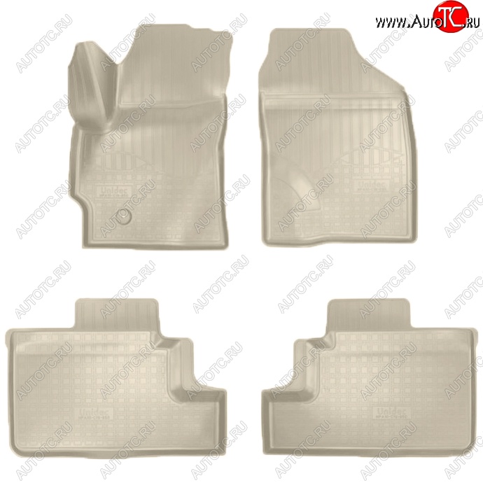 2 999 р. Коврики салонные Noplast (3D)  Brilliance V3 (2015-2020) дорестайлинг (Бежевые)  с доставкой в г. Керчь