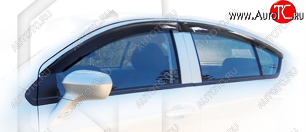 2 079 р. Дефлектора окон CA-Plastiс  Brilliance H230 (2015-2017) седан (Classic полупрозрачный, Без хром.молдинга)  с доставкой в г. Керчь
