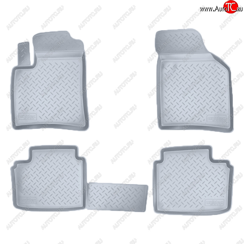 3 389 р. Коврики салона Norplast Unidec  Brilliance M2 (2006-2010) (Цвет: серый)  с доставкой в г. Керчь