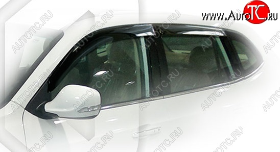 1 999 р. Ветровики дверей CA-Plastic  Brilliance V5 (2012-2018) (Classic полупрозрачный, Без хром.молдинга)  с доставкой в г. Керчь