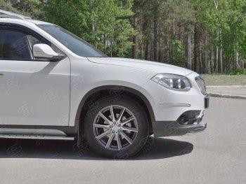 12 999 р. Одинарная защита переднего бампера из трубы d42 мм SLITKOFF Brilliance V5 (2012-2018)  с доставкой в г. Керчь. Увеличить фотографию 2
