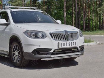 12 999 р. Одинарная защита переднего бампера из трубы d42 мм SLITKOFF Brilliance V5 (2012-2018)  с доставкой в г. Керчь. Увеличить фотографию 3