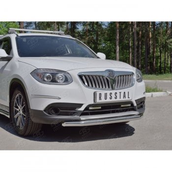 15 299 р. Одинарная защита переднего бампера из трубы d63 мм SLITKOFF Brilliance V5 (2012-2018)  с доставкой в г. Керчь. Увеличить фотографию 2