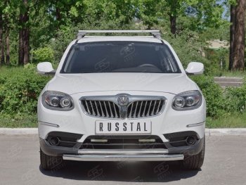 15 299 р. Одинарная защита переднего бампера из трубы d63 мм SLITKOFF Brilliance V5 (2012-2018)  с доставкой в г. Керчь. Увеличить фотографию 3
