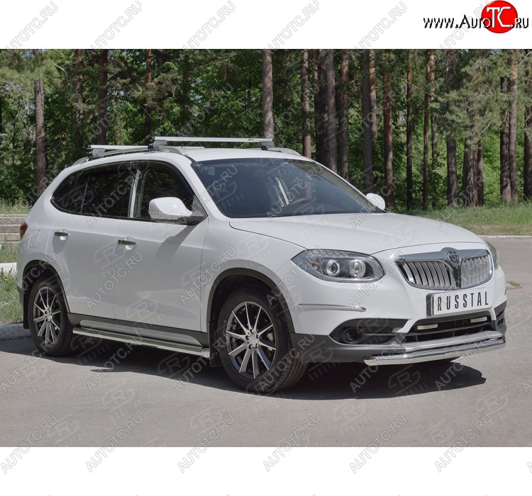 15 299 р. Одинарная защита переднего бампера из трубы d63 мм SLITKOFF Brilliance V5 (2012-2018)  с доставкой в г. Керчь