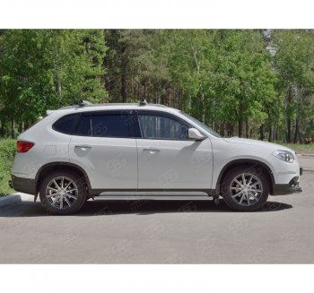 19 999 р. Защита порогов из круглой трубы d63 мм SLITKOFF v1  Brilliance V5 (2012-2018)  с доставкой в г. Керчь. Увеличить фотографию 2