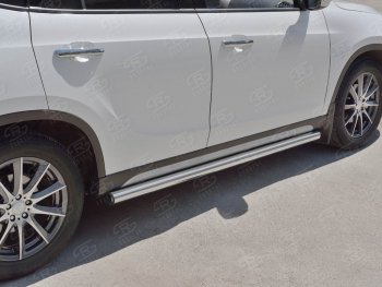 18 799 р. Защита порогов из круглой трубы d63 мм SLITKOFF v2  Brilliance V5 (2012-2018)  с доставкой в г. Керчь. Увеличить фотографию 3