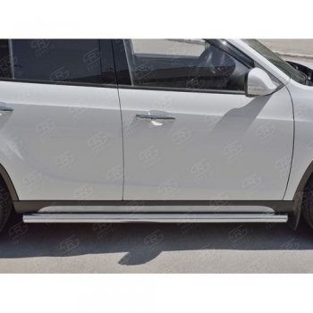 19 999 р. Защита порогов из круглой трубы d63 мм SLITKOFF v3  Brilliance V5 (2012-2018)  с доставкой в г. Керчь. Увеличить фотографию 2