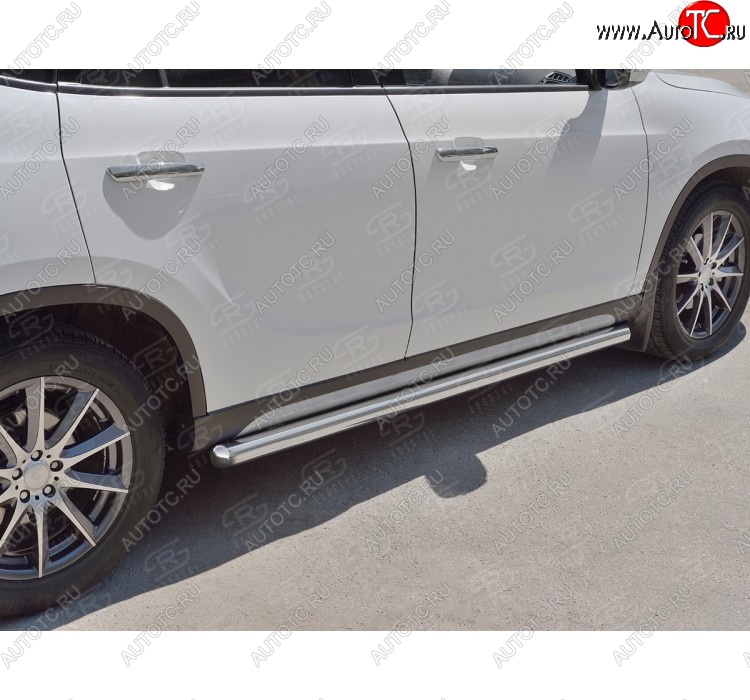 19 999 р. Защита порогов из круглой трубы d63 мм SLITKOFF v3  Brilliance V5 (2012-2018)  с доставкой в г. Керчь