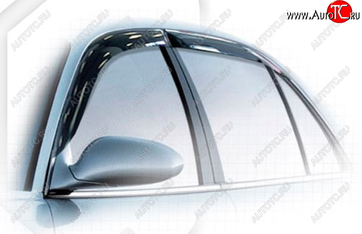 1 999 р. Дефлектора окон CA-Plastic  Buick Regal (2005-2008) (Classic полупрозрачный, Без хром молдинга)  с доставкой в г. Керчь