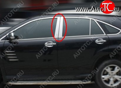 3 799 р. Накладки на центральные стойки дверей СТ BYD S6 (2011-2017) (Неокрашенные)  с доставкой в г. Керчь