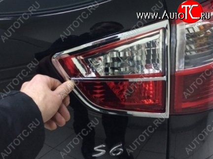 4 299 р. Накладки на фонари СТ BYD S6 (2011-2017) (Неокрашенные)  с доставкой в г. Керчь