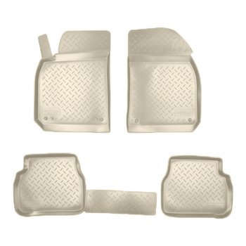 Коврики салонные Noplast (3D) Cadillac Bls  седан (2006-2011) (Бежевые)