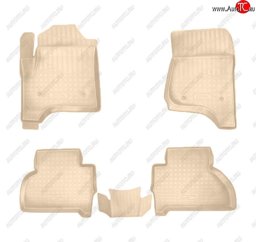 4 099 р. Коврики салона Norplast Unidec (5 мест)  Cadillac Escalade  GMTK2 джип 5 дв. (2015-2020), Chevrolet Tahoe  K2UC (2014-2021) (Цвет: бежевый)  с доставкой в г. Керчь
