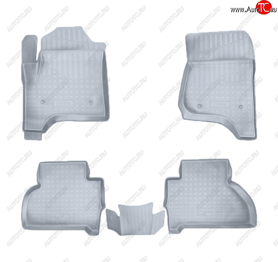 4 099 р. Коврики салона Norplast Unidec (5 мест)  Cadillac Escalade  GMTK2 джип 5 дв. (2015-2020), Chevrolet Tahoe  K2UC (2014-2021) (Цвет: серый)  с доставкой в г. Керчь