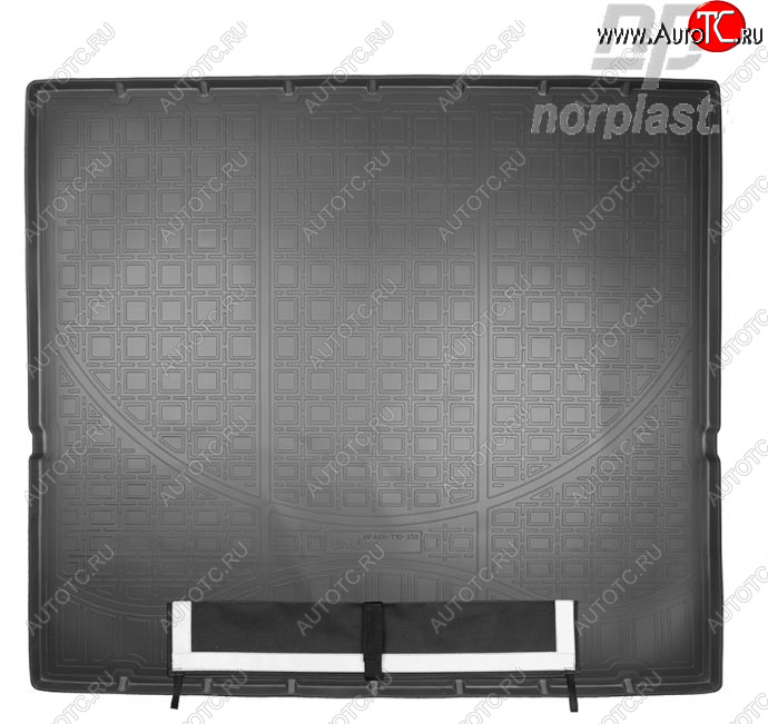 3 799 р. Коврик багажника Norplast (сложенный 3 ряд) Chevrolet Tahoe K2UC (2014-2021) (Черный, с погрузочным ковриком (фартуком))  с доставкой в г. Керчь