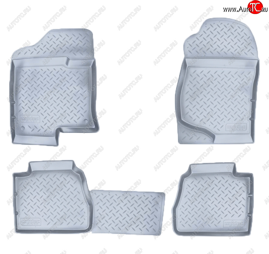 4 099 р. Коврики салона Norplast Unidec  Cadillac Escalade  GMT926 джип 5 дв. (2006-2014), Chevrolet Tahoe  GMT900 (2006-2013) (Цвет: серый)  с доставкой в г. Керчь