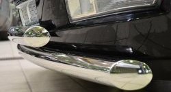 24 499 р. Защита переднего бампера (2 трубыØ76 мм, нержавейка) SLITKOFF Cadillac Escalade GMT926 джип 5 дв. короткая база (2006-2014)  с доставкой в г. Керчь. Увеличить фотографию 3