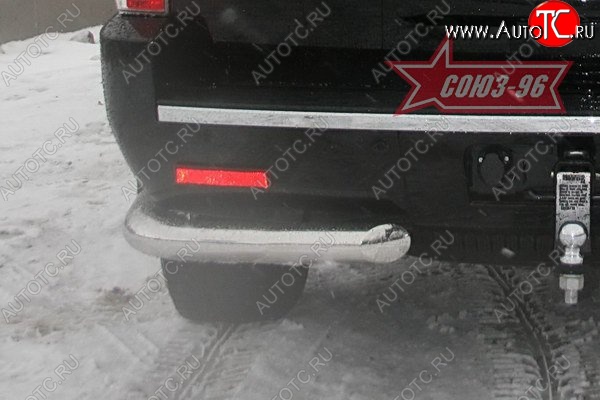 16 829 р. Защита заднего бампера Souz-96 (d76) Cadillac Escalade GMT926 джип 5 дв. короткая база (2006-2014)  с доставкой в г. Керчь
