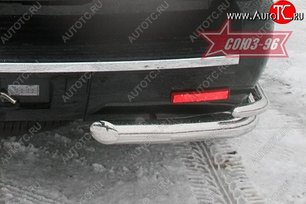 21 689 р. Защита заднего бампера Souz-96 (d76/42) Cadillac Escalade GMT926 джип 5 дв. короткая база (2006-2014)  с доставкой в г. Керчь