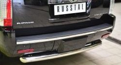 14 549 р. Защита заднего бампера (Ø76 мм, нержавейка) SLITKOFF  Cadillac Escalade  GMT926 джип 5 дв. (2006-2014) короткая база  с доставкой в г. Керчь. Увеличить фотографию 2