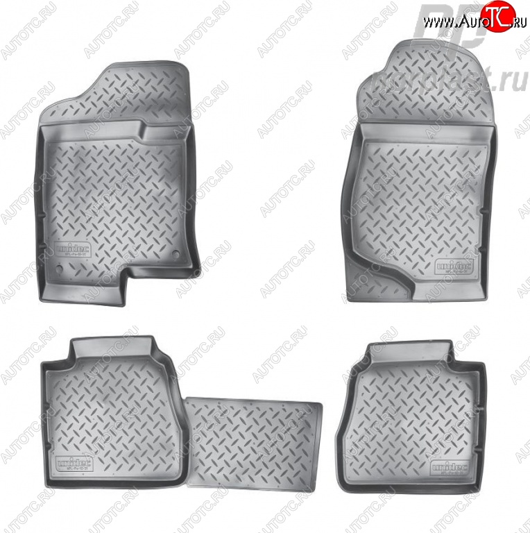 3 199 р. Комплект ковриков в салон Norplast Unidec Cadillac Escalade GMT926 джип 5 дв. короткая база (2006-2014) (Цвет: черный)  с доставкой в г. Керчь