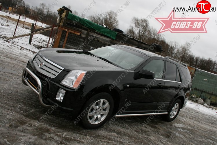 18 629 р. Решётка передняя мини d 60 низкая Cadillac SRX (2004-2009)  с доставкой в г. Керчь