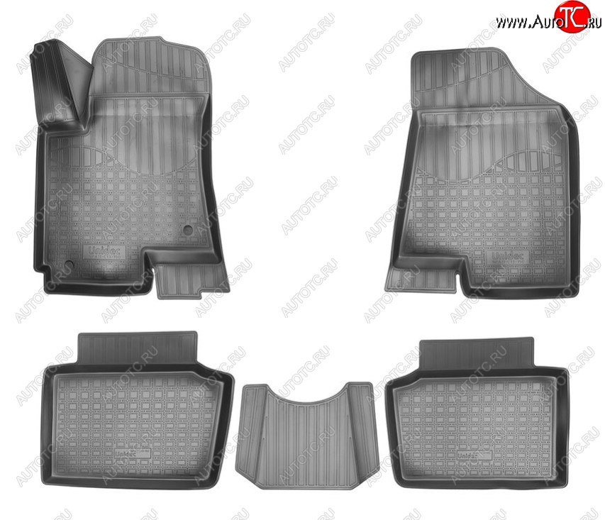 2 489 р. Комплект ковриков в салон Norplast Unidec Changan CS35 (2012-2021) (Цвет: черный)  с доставкой в г. Керчь