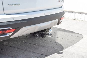 11 999 р. Фаркоп Petroil Tuning (съемный квадрат) Changan CS35 Plus дорестайлинг (2018-2022) (Без заглушки )  с доставкой в г. Керчь. Увеличить фотографию 2
