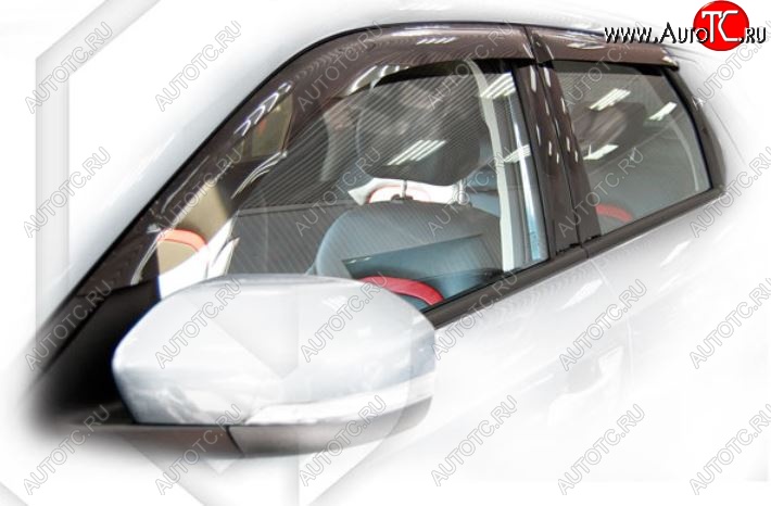 2 099 р. Дефлектора окон CA-Plastic Changan CS55 дорестайлинг (2017-2018) (Classic полупрозрачный, Без хром.молдинга)  с доставкой в г. Керчь