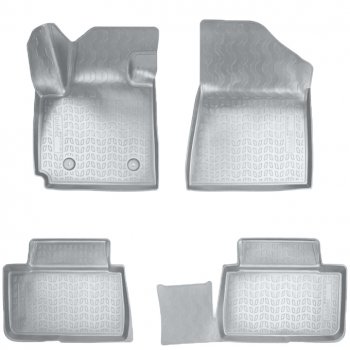 Коврики салонные Noplast (3D) Changan CS55 (2017-2025) дорестайлинг, рестайлинг (Серые)