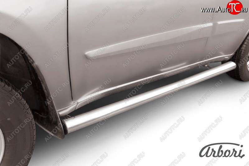 12 509 р. Защита штатных порогов Arbori (легированная сталь, d76 mm). Chery Tiggo T11 рестайлинг (2013-2016)  с доставкой в г. Керчь
