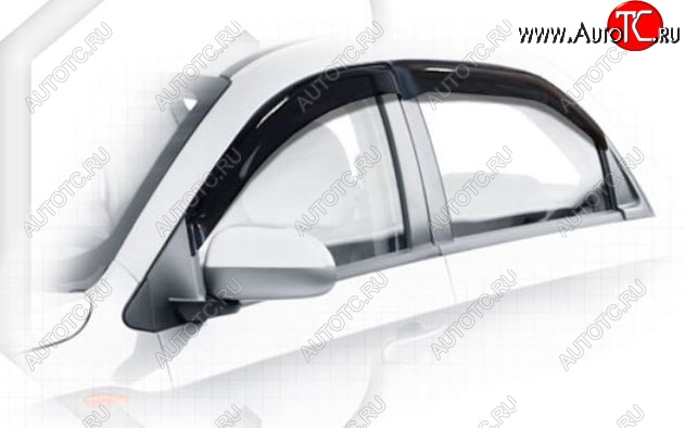 1 999 р. Дефлектора окон CA-Plastiс Chery Bonus (A13) лифтбэк (2011-2016) (Classic полупрозрачный)  с доставкой в г. Керчь