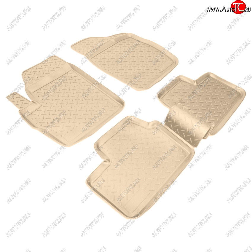 2 789 р. Коврики салона Norplast Unidec  Chery Kimo  A1 (2008-2014) хэтчбэк (Цвет: бежевый)  с доставкой в г. Керчь
